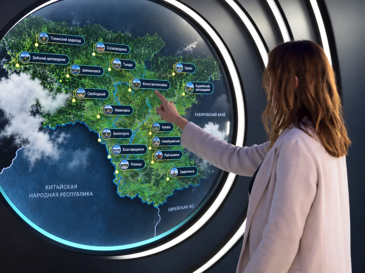 Interactive touch display
